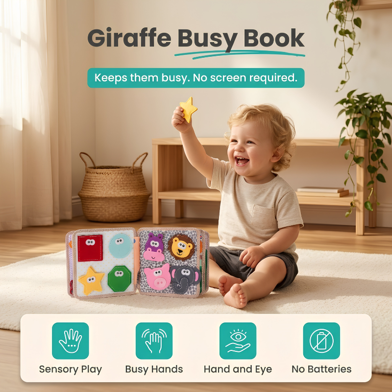 Toddla™ Giraffe Busy Book