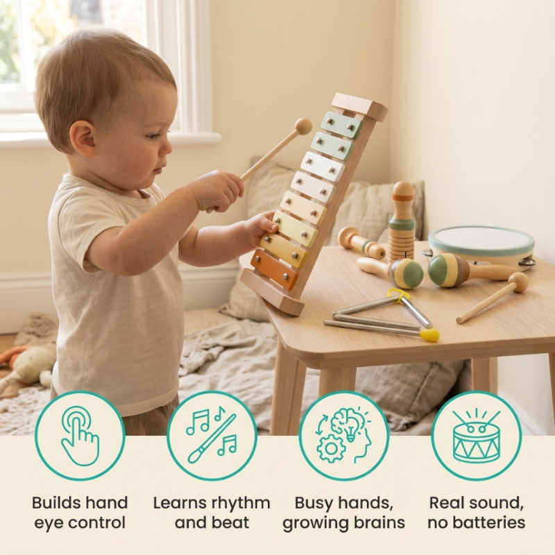 Toddla™ 6-in-1 Montessori Music Set