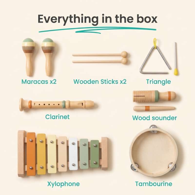 Toddla™ 6-in-1 Montessori Music Set